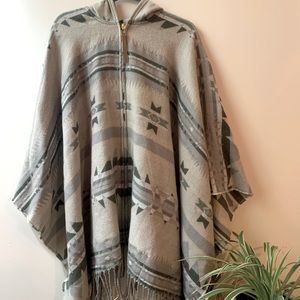 Jackson Rowe Fringe Poncho/Cape